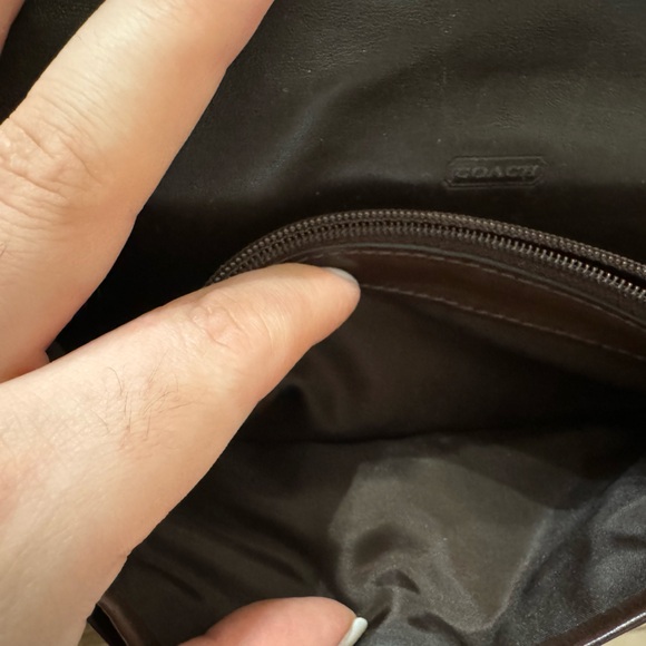 Coach Brown Patchwork Cheetah Suede Wallet Rare - Picture 6 of 7